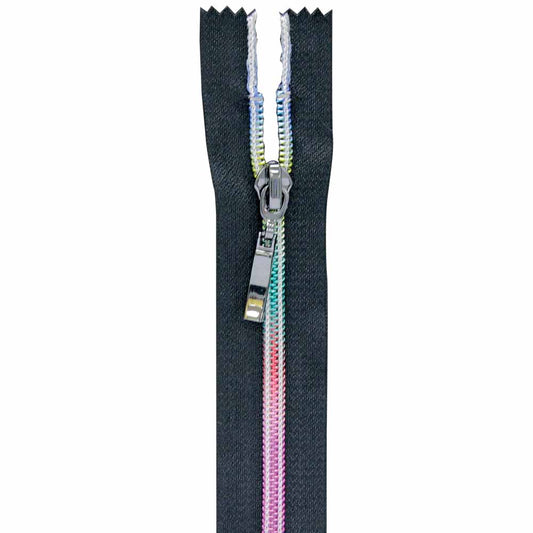 VIZZY Rainbow Fashion Closed End Zipper 55 cm (22 in.) - Black - 1774