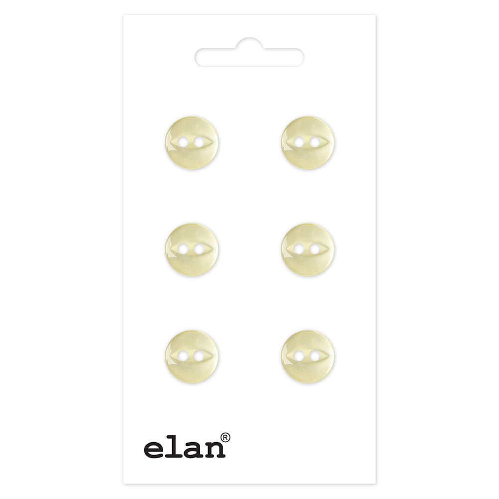 ELAN 2-Hole Button — 9 mm (3/8") — 6 Count