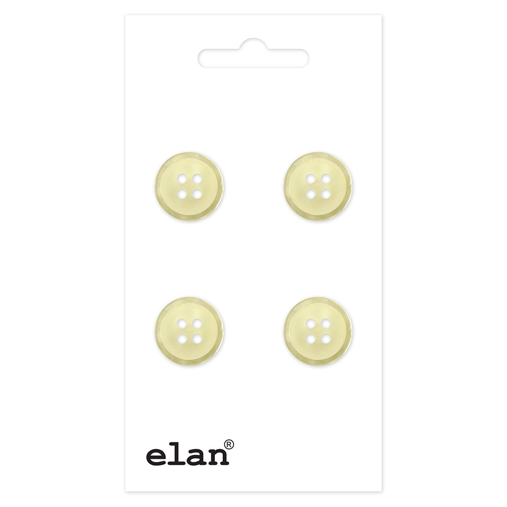 ELAN 4 Hole Button 12 mm (1/2 in), 4 Count