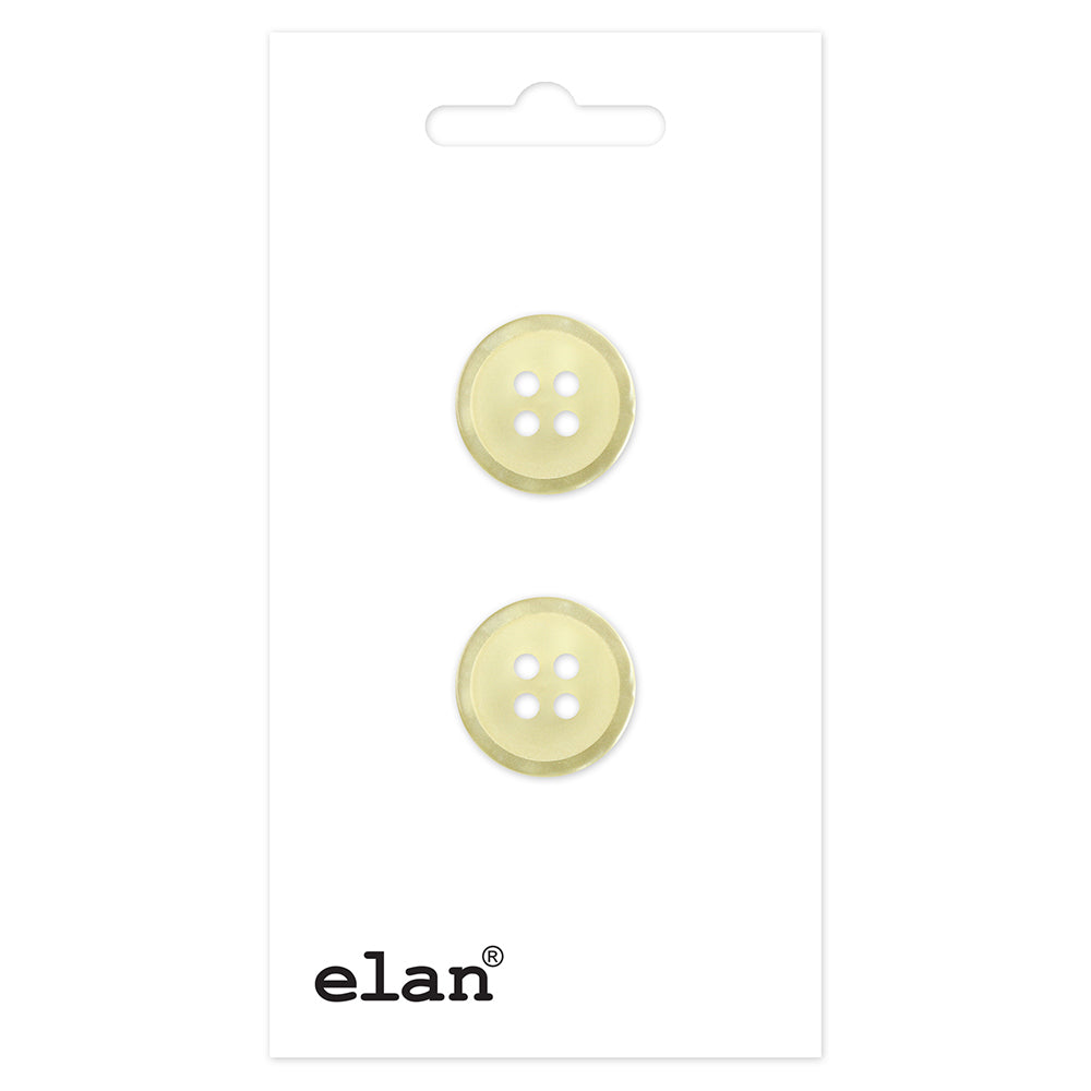 ELAN 4 Hole Button 19 mm (3/4 in), 2 Count