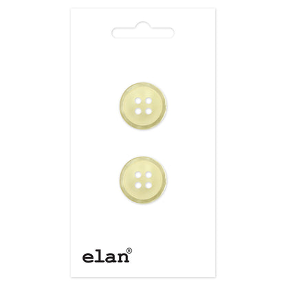 ELAN 4 Hole Button 19 mm (3/4 in), 2 Count