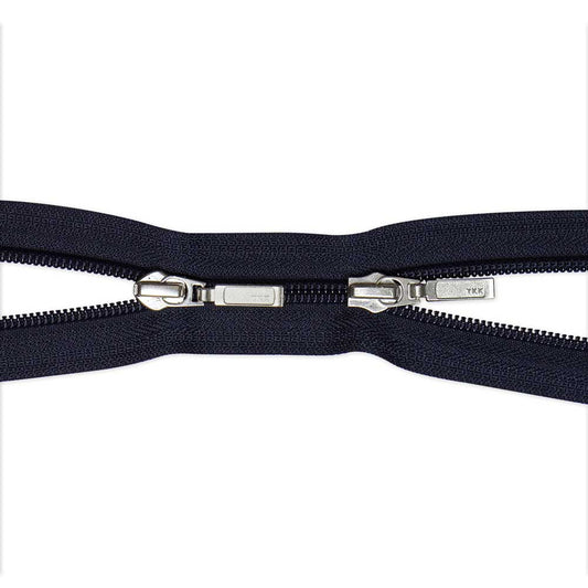 VIZZY Fashion Two Way Separating Zipper 108 cm (42 in.) - Navy - 1778