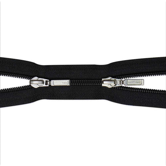 VIZZY Fashion Two Way Separating Zipper 108 cm (42 in.) - Black - 1778