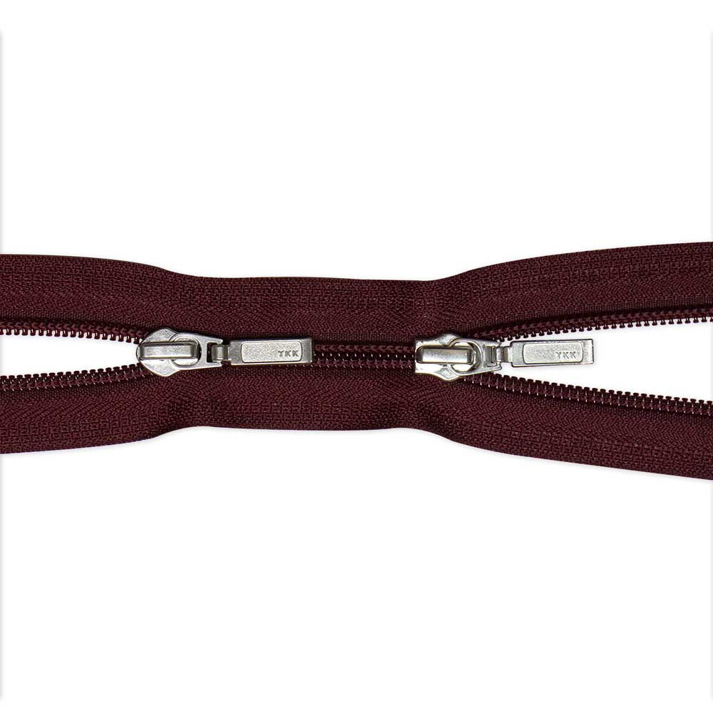 VIZZY Fashion Two Way Separating Zipper 108 cm (42 in.) - Wine - 1778