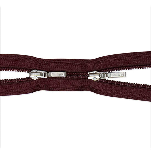 VIZZY Fashion Two Way Separating Zipper 108 cm (42 in.) - Wine - 1778