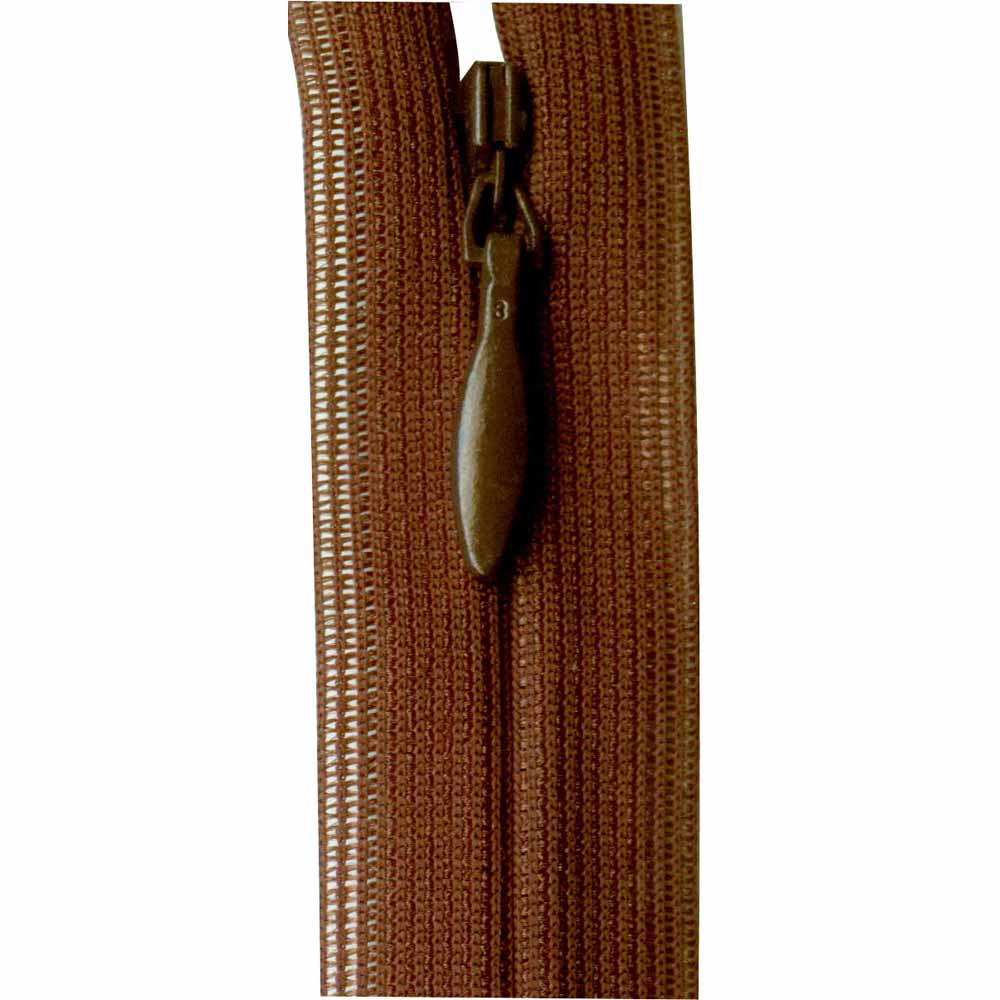 COSTUMAKERS — Invisible Closed-End Zipper 20cm (8"") — Chestnut Brown — 20 cm (8") — 1780