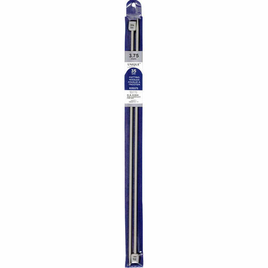 UNIQUE KNITTING Single Point Needles — 35 cm (14″) Aluminum, 3.75 mm (US 5)