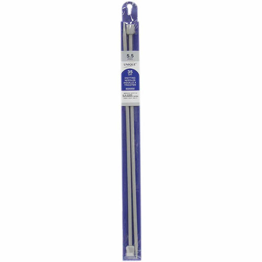 UNIQUE KNITTING Single Point Needles — 35 cm (14″) Plastic, 5.5 mm (US 9)