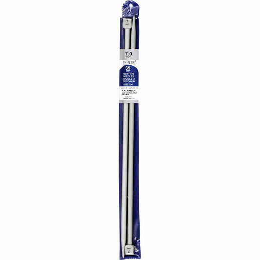 UNIQUE Knitting Single‑Point Knitting Needles, 35 cm – 7 mm, Plastic