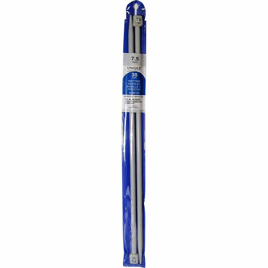 UNIQUE KNITTING Single Point Needles — 35 cm (14″) Plastic, 7.5 mm