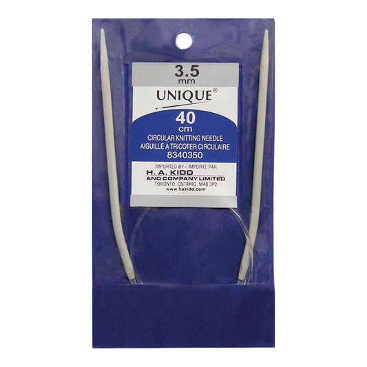 UNIQUE KNITTING – Circular Knitting Needles – 40 cm – Aluminum – 3.5 mm (US 4)