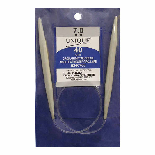 UNIQUE KNITTING Circular Knitting Needles 40cm (16") Aluminum — 7mm
