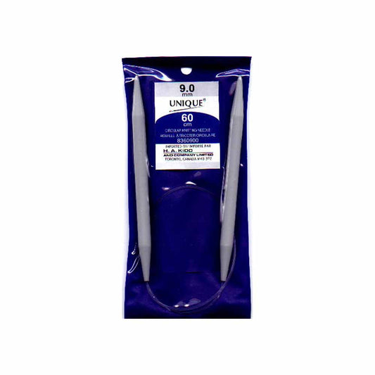 UNIQUE KNITTING Circular Needles — 60 cm (24″) Plastic, 9 mm (US 13)