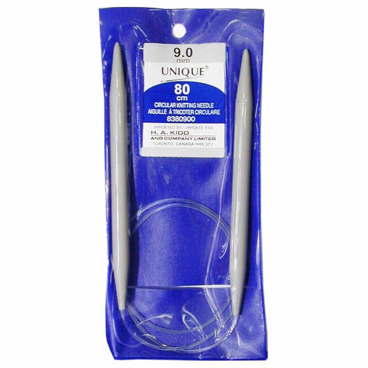 UNIQUE KNITTING Circular Needles — 80 cm (32″) Plastic, 9 mm (US 13)