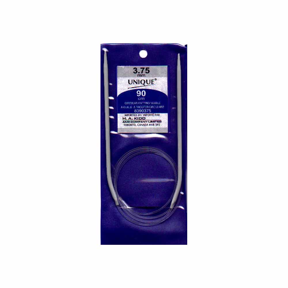 UNIQUE KNITTING Circular Needles — 90 cm (36″) Aluminum, 3.75 mm (US 5)