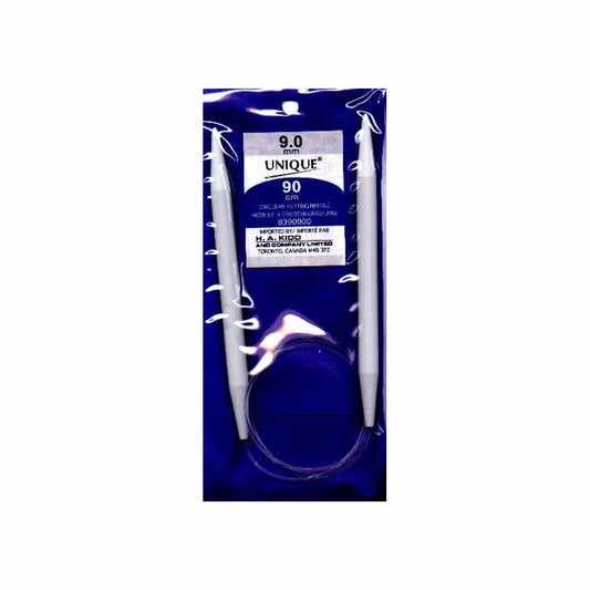 UNIQUE KNITTING Circular Needles — 90 cm (36″) Plastic, 9 mm (US 13)