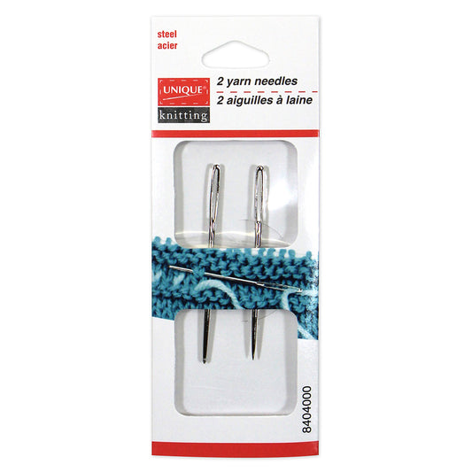 UNIQUE KNITTING Wool Needles — Steel — 2 pcs