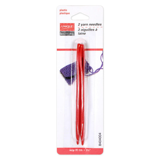 UNIQUE KNIT Plastic Yarn Needles — 3¾" (95 mm), 2 pcs