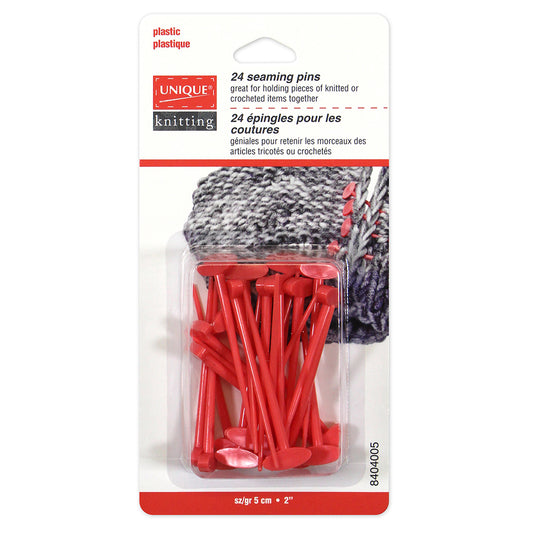 UNIQUE KNITTING Seaming Pins — Large‑Head, 24 pcs