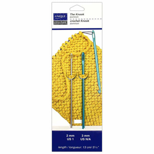UNIQUE CROCHET The Knook Aluminum – 13 cm (5 1/16") – 2 pc set