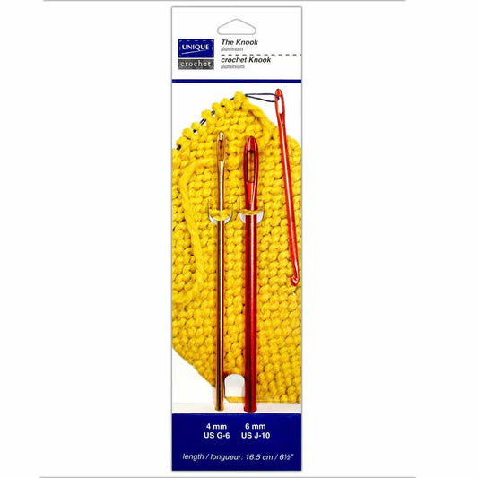 UNIQUE CROCHET The Knook Aluminum – 16.5 cm (6 1/2") – 2 pc set