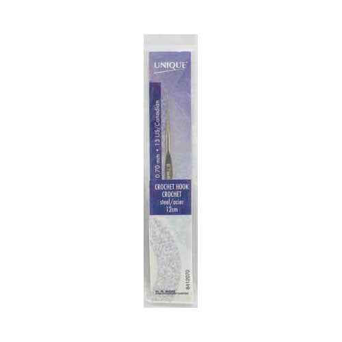 UNIQUE CROCHET – Crochet Hook – Steel – 12 cm – 0.7 mm (US 12)