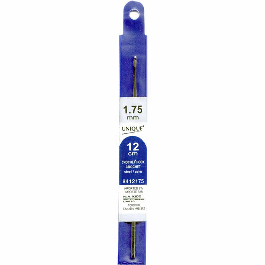 UNIQUE CROCHET Crochet Hook — 5″ Steel, 1.75 mm (US 4)