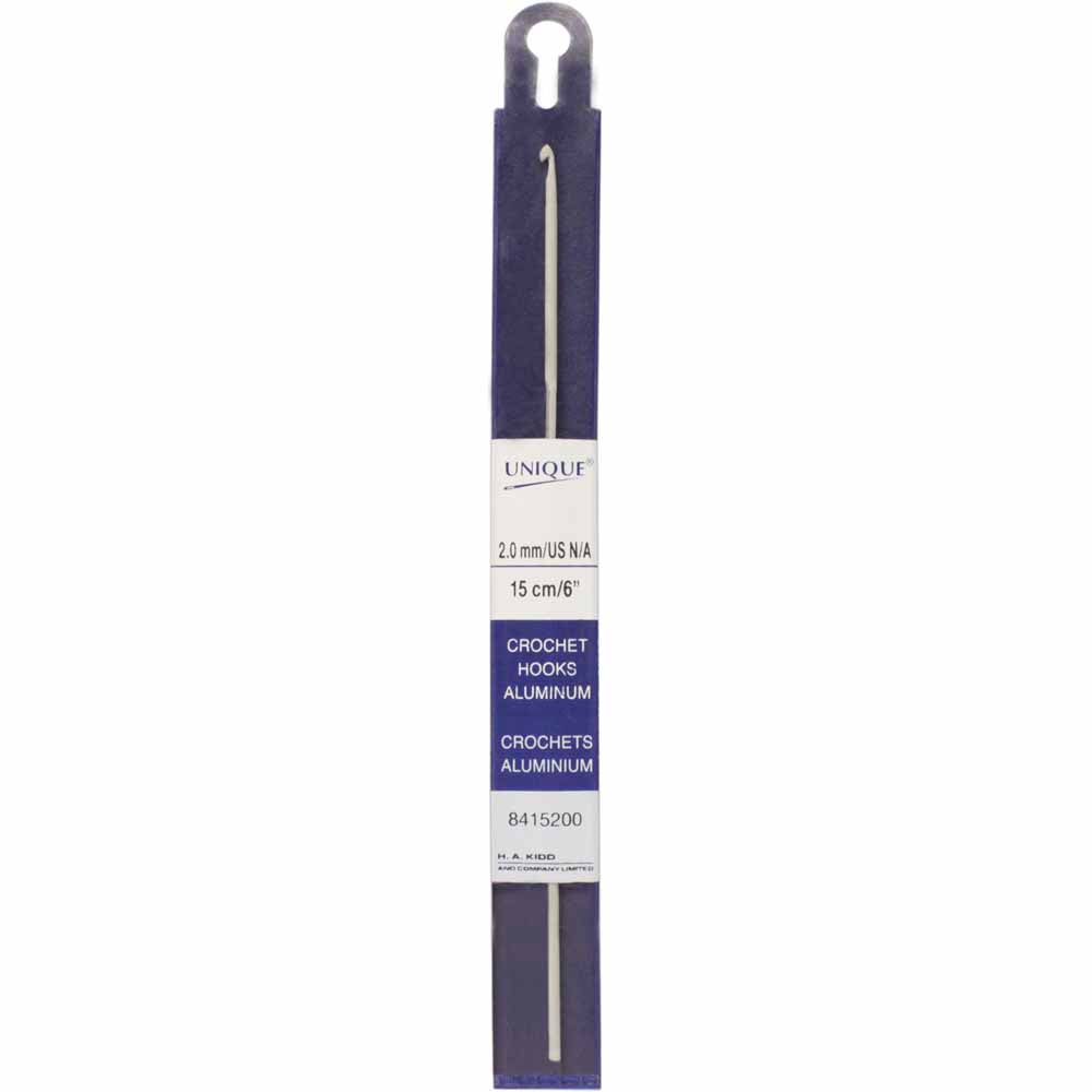 UNIQUE CROCHET – Crochet Hook – Aluminum – 15 cm – 2 mm (US 1)