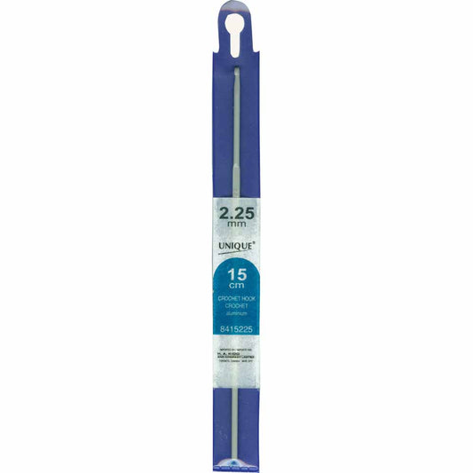 UNIQUE CROCHET Crochet Hook — 6″ Aluminum, 2.25 mm (US B‑1)