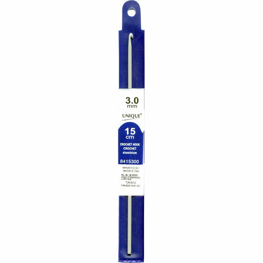 UNIQUE CROCHET Crochet Hook — 6″ Aluminum, 3 mm