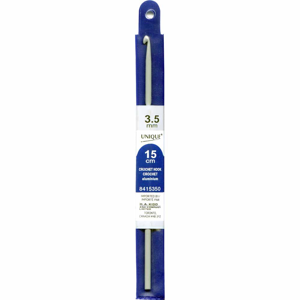 UNIQUE CROCHET Crochet Hook — 6″ Aluminum, 3.5 mm (US E‑4)