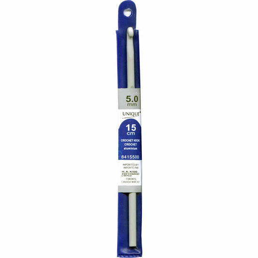UNIQUE CROCHET Crochet Hook — 6″ Aluminum, 5 mm (US H‑8)
