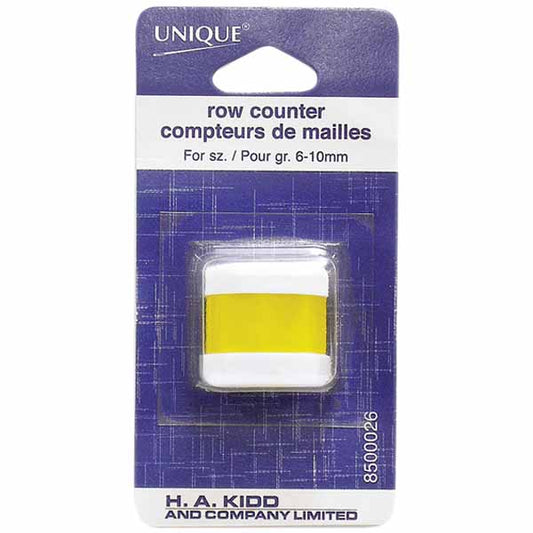 UNIQUE KNITTING Jumbo Row Counter — Slide‑On Counter for 6–10 mm Needles