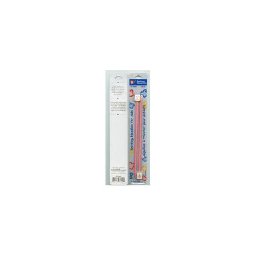 KNITTING ESSENTIALS Kids Single‑Point Knitting Needles – 18 cm (7″) – 4.5 mm / US 7 – Pink