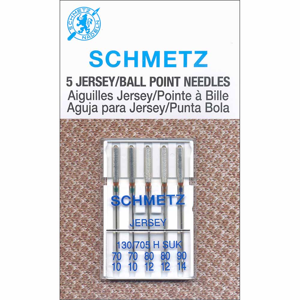 SCHMETZ #1727 Ball Point Needles Carded - Assorted Size - 5 count