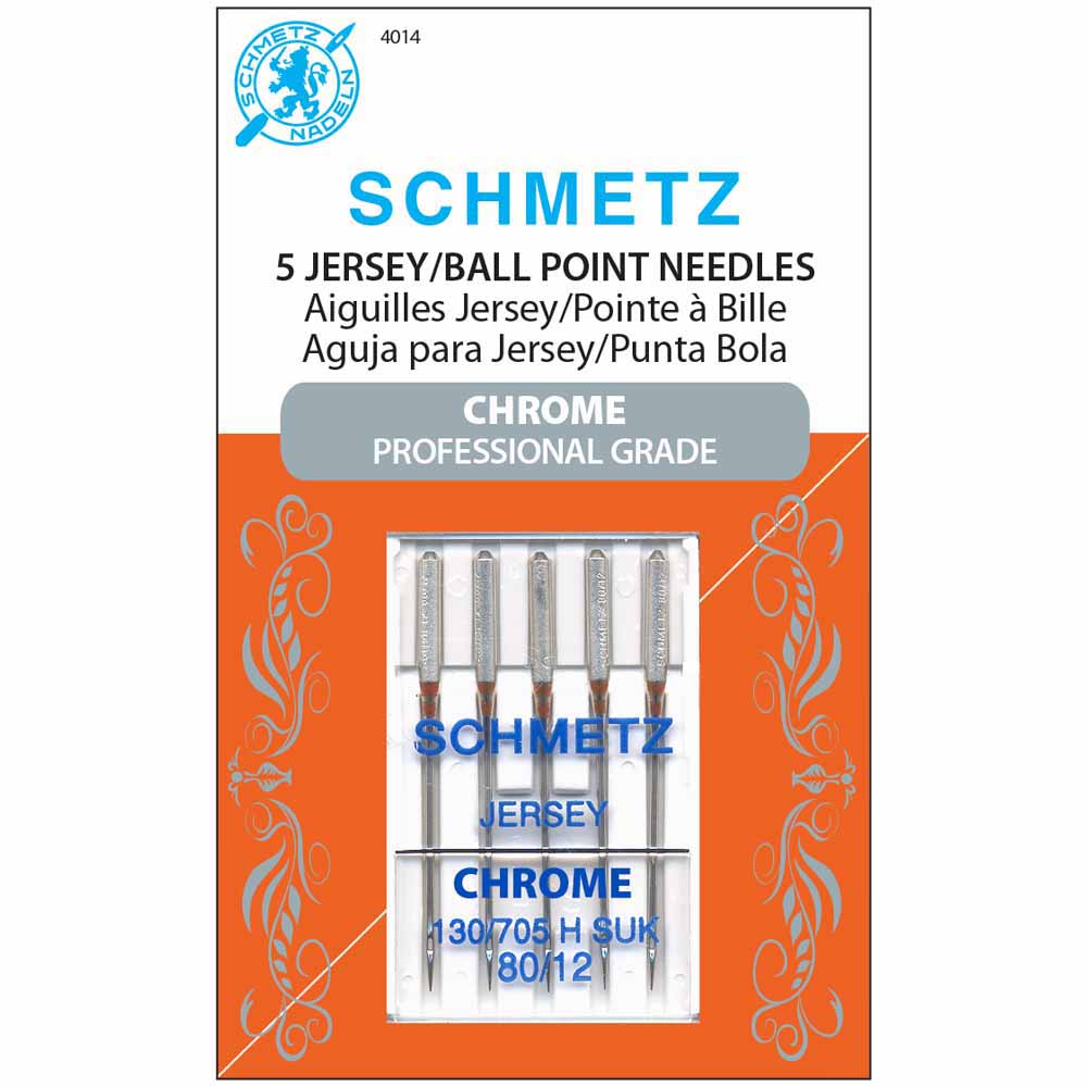SCHMETZ #4014 Chrome Jersey - 80/12 - 5 count