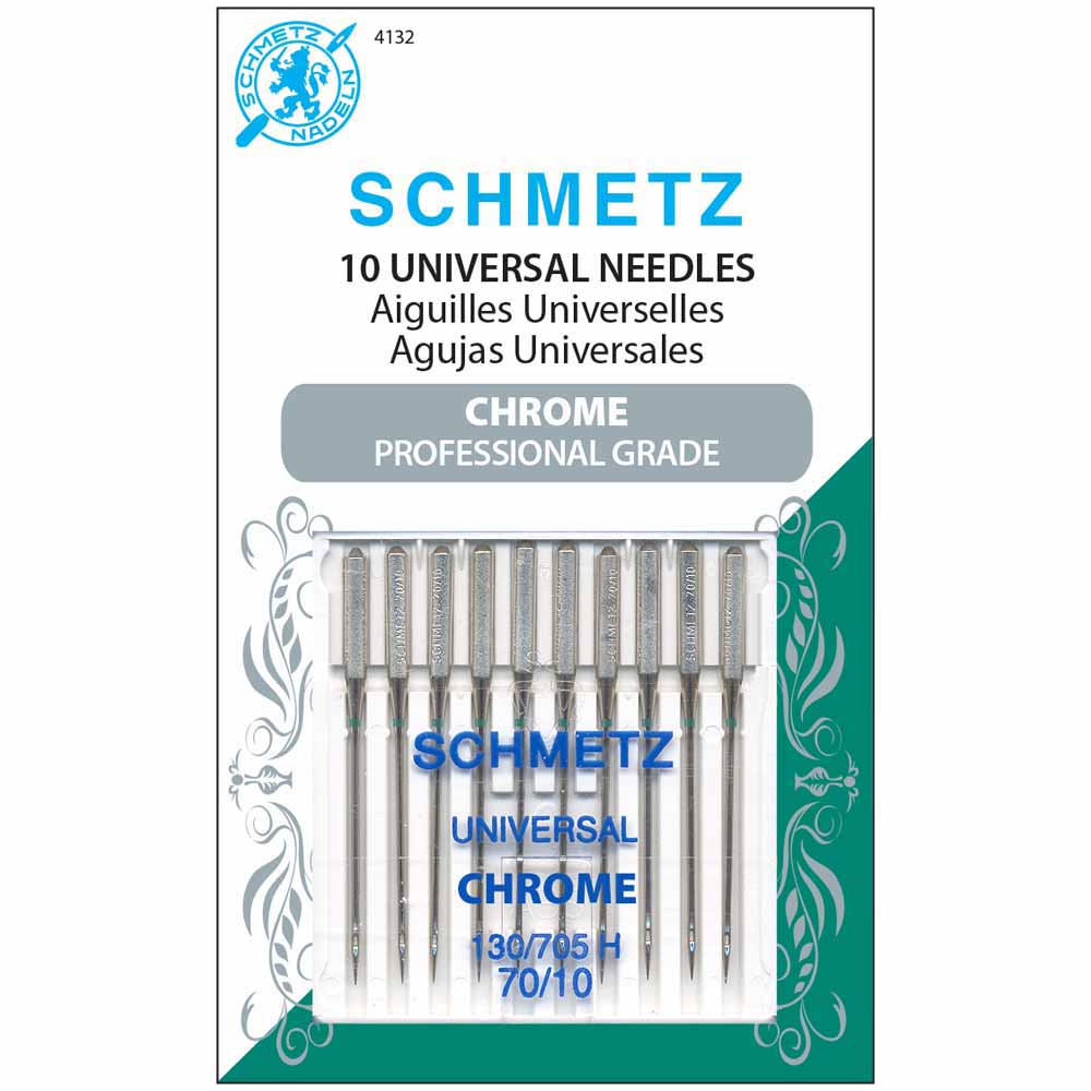 SCHMETZ #4132 Chrome Universal - 70/10 10 count