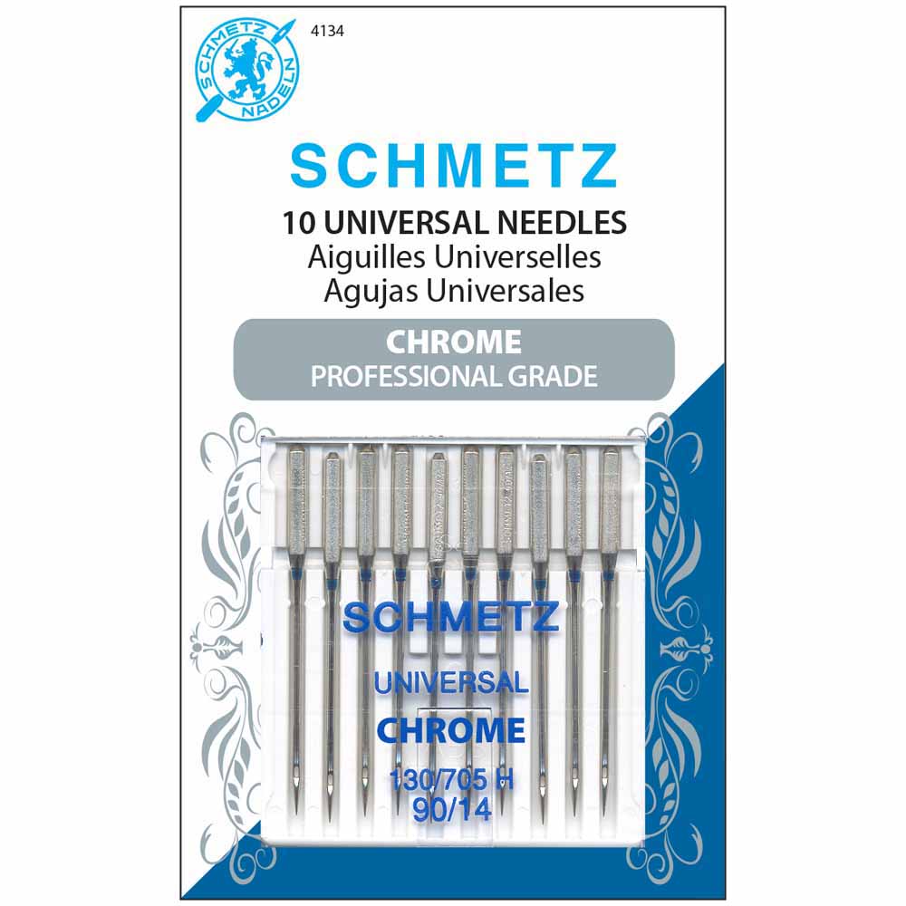 SCHMETZ #4134 Chrome Universal - 90/14 - 10 count