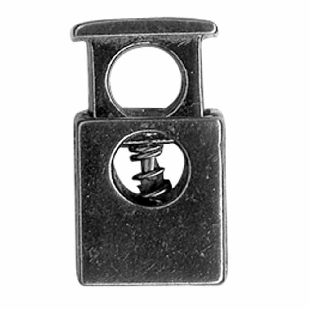 ELAN Cord Stop – 1‑Hole – Gunmetal – 2 Count