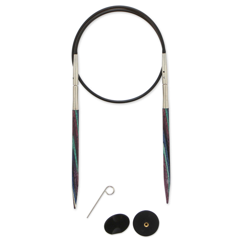 KNIT PICKS Foursquare Majestic Wood 7cm (3") Short Tip Majestic Interchangeable Circular Needle Set