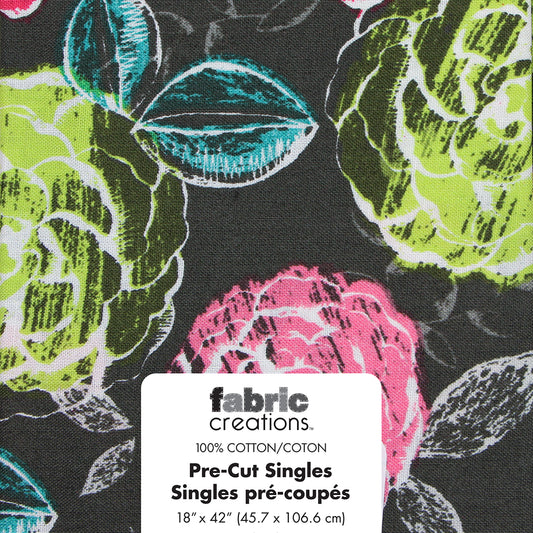 FABRIC CREATIONS Fat Quarter Pre‑Cut Fabric — Batik Assorted (18" × 21")