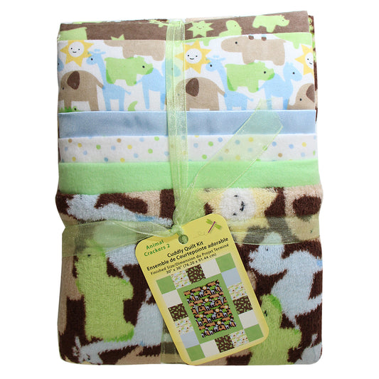 FABRIC CREATIONS Monkey Mischief Cuddly Quilt Kit, 76.2 × 91.44 cm (30 × 36 in.)