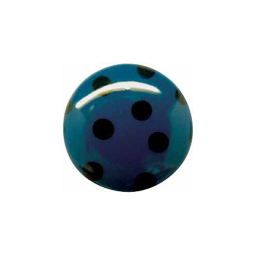ELAN Teal polka dot 18 mm (3/4 in.) novelty shank button