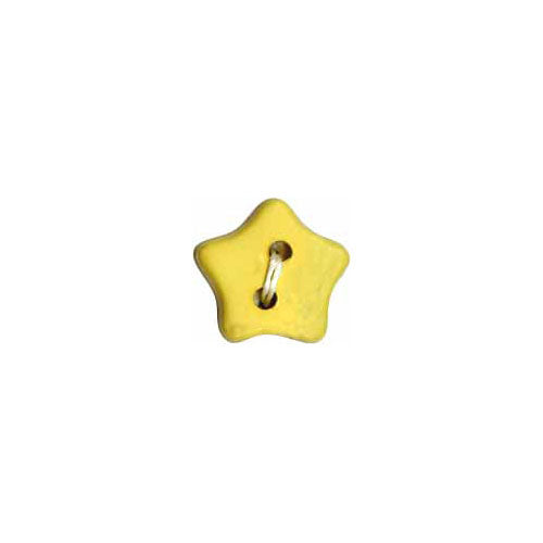 ELAN Novelty 2‑Hole Button - Yellow - 12mm (1/2") - Star