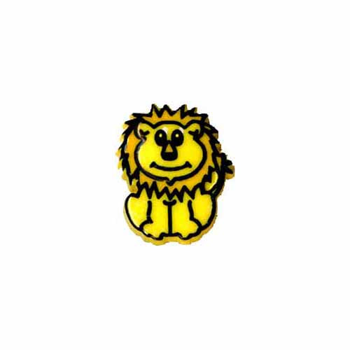 ELAN Novelty Shank Button - Yellow - 18mm (3/4") - Lion
