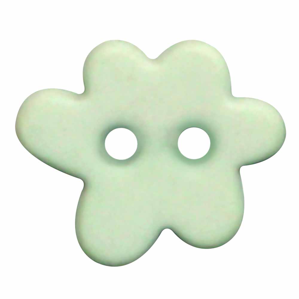 ELAN Novelty 2-Hole Button - Green - 15mm (5/8"") - Paint Blot