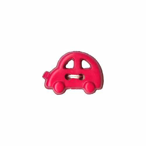 ELAN Novelty 2-Hole Button - Red - 18mm (3/4") - Car