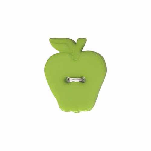 ELAN Novelty 2-Hole Button - Green - 23mm (⅞") - Apple - 2 count