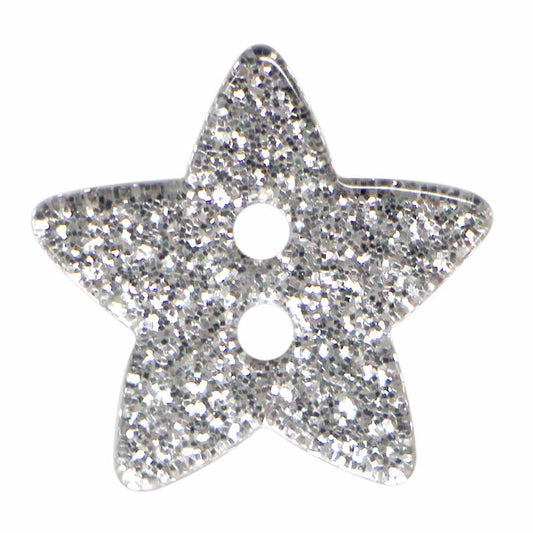 ELAN Silver star 18 mm (3/4 in.) novelty 2-hole button