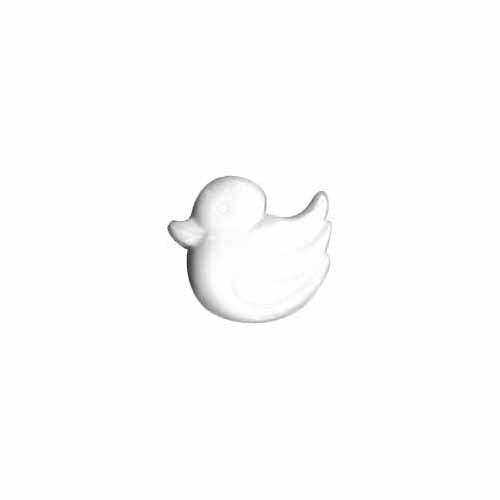ELAN Novelty Shank Button - White - 14mm (½") - Duck - 3 count